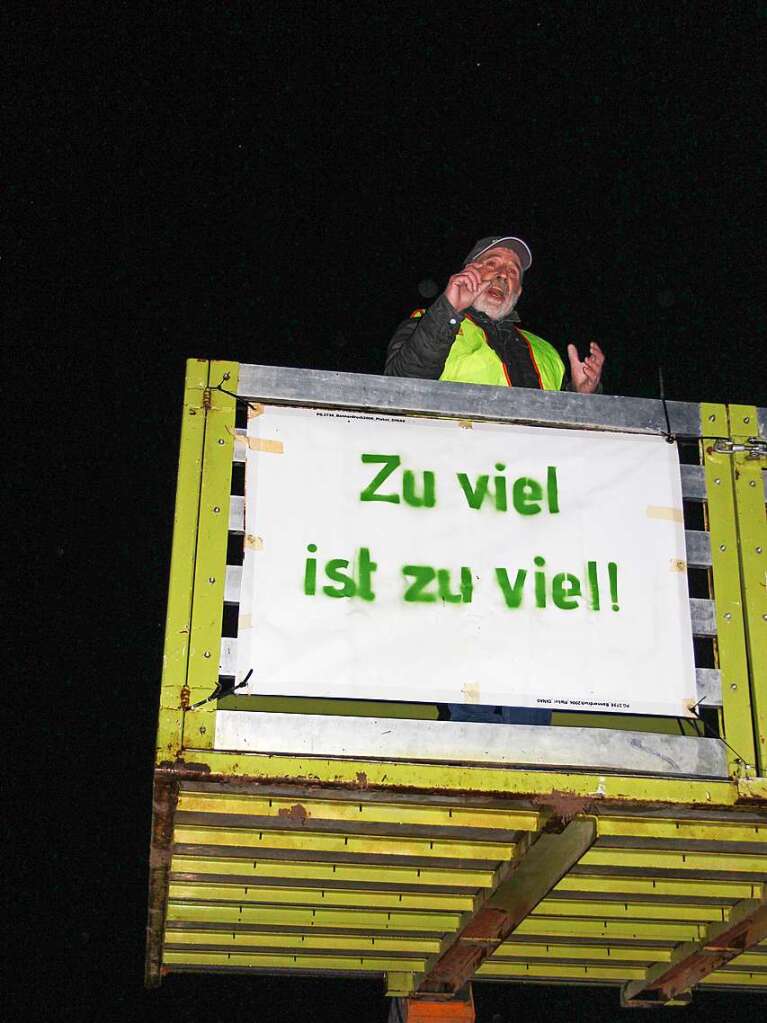 Der Prsident des Badischen Landwirtschaftlichen Bauernverbandes, Bernhard Bolkart, kndigte in den kommenden Tagen noch viele weitere Aktionen gegen die Sparplne der Bundesregierung an.