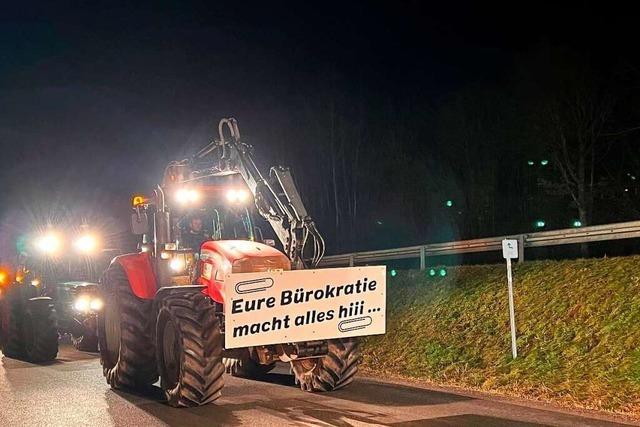 Bauern in Baden-Wrttemberg halten an ihren Protesten fest