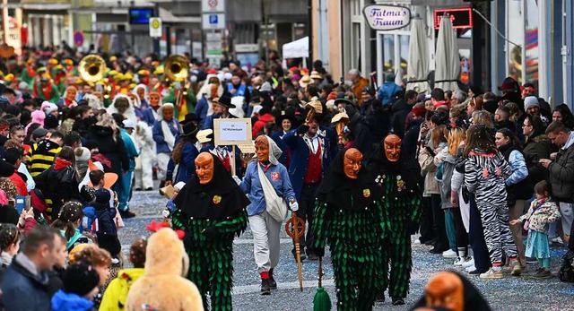 Im Januar 2023 veranstaltete die Lahrer Narrenzunft den Umzug.  | Foto: Wolfgang Knstle