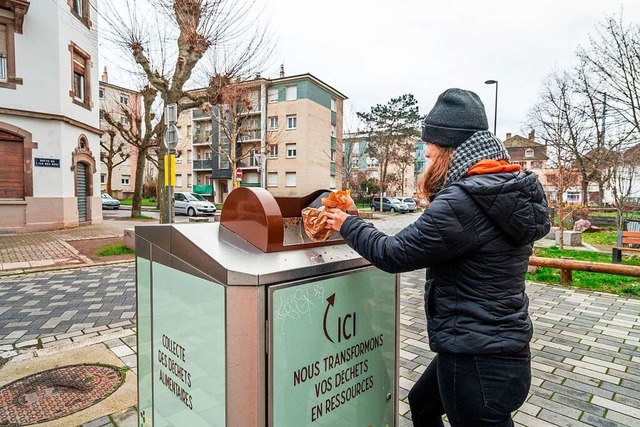 berall in Straburg stehen Kompostcontainer.  | Foto: teli