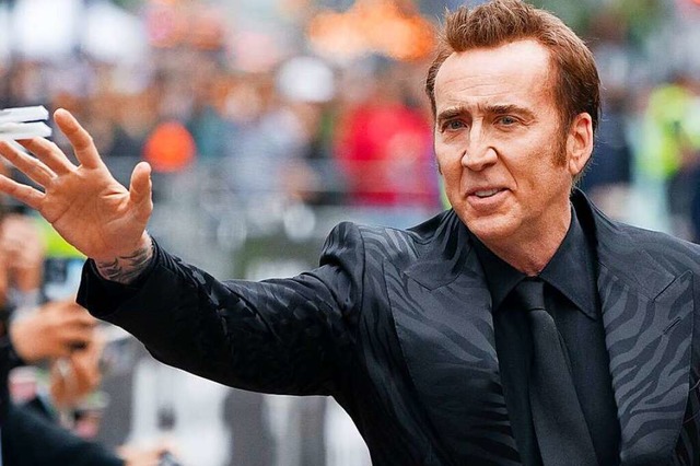 Kantiger Typ mit meist ernstem Blick u...ebe fr abseitige Rollen: Nicolas Cage  | Foto: Spencer Colby (dpa)