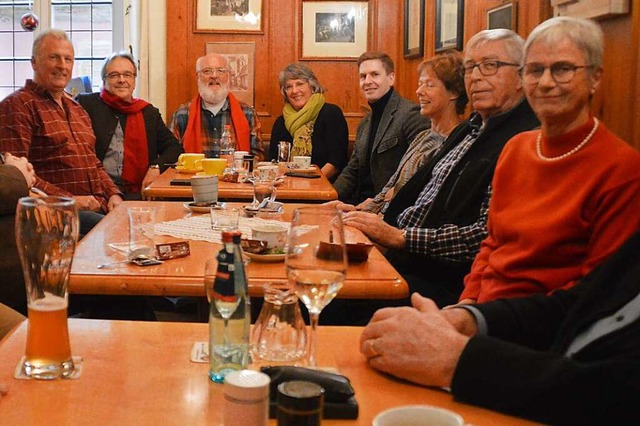 Beim Dreiknigshock der SPD Schopfheim... Gemeinde- und Kreisthemen diskutiert.  | Foto: Edgar Steinfelder