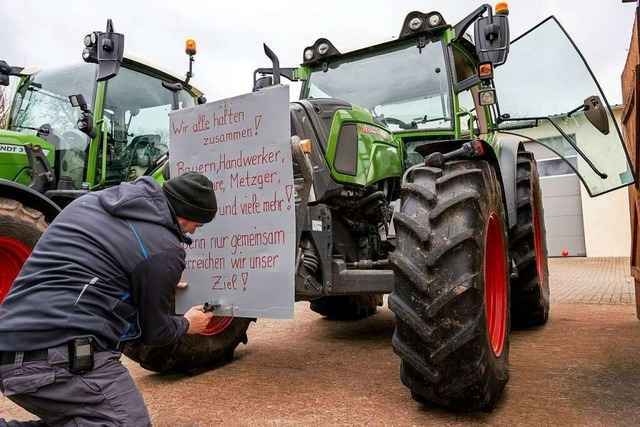 Bauernproteste: Zahlreiche Demos mit Traktoren ab Montag in ganz Baden-W�rttemberg geplant