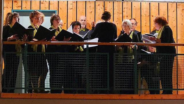 Der Gesangverein Concordia beim Neujahrsempfang in Schopfheim-Gersbach  | Foto: Gerald Nill