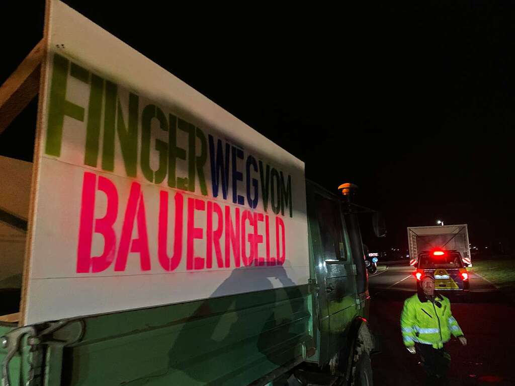 Bauernprotest in Neuenburg