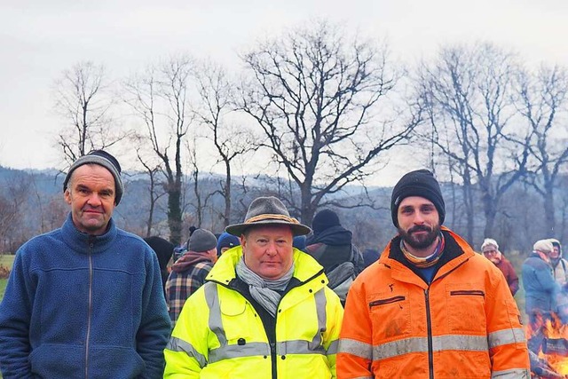 Rainer Bank, Valentin Sonner und Simon Schwr (von links)  | Foto: Sidney-Marie Schiefer