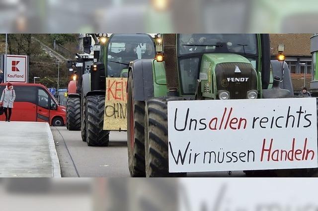 Bauern-Protest mit 1300 Fahrzeugen