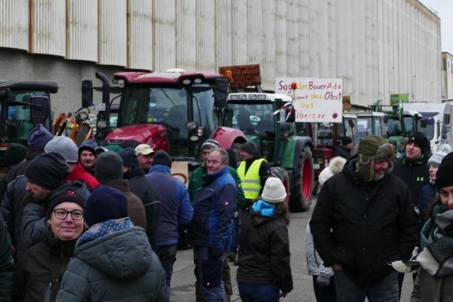 Auch in Breisach zeigen Winzer und Bauern ihren Frust – Grnen-Politikerin Chantal Kopf wird ausgebuht