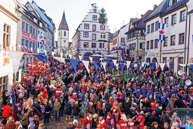 Groes Gedrnge herrscht alljhrlich a... in der historischen Altstadt halten.   | Foto: Ruth Seitz