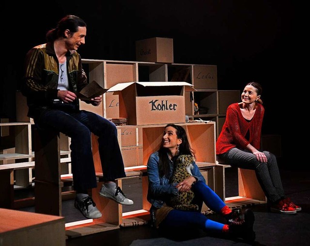 Szene aus dem Theaterstck &#8222;Vergissmeinnicht&#8220; im Forum am Rhein   | Foto: Bettina Schaller