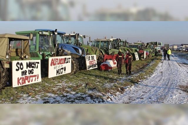 Bauernprotest am nrdlichen Kaiserstuhl