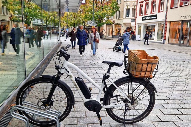 Die Erreichbarkeit der Innenstadt mit ...austein der Lrracher Fahrradstrategie  | Foto: Maja Tolsdorf
