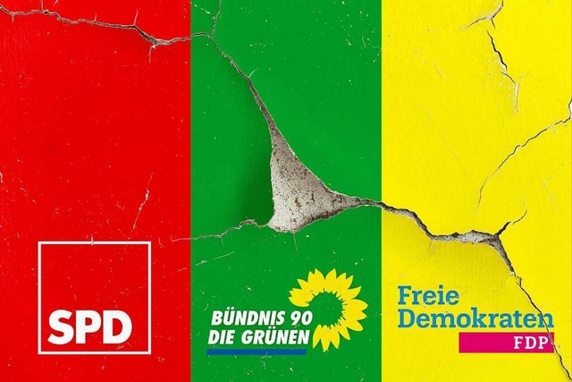 Luft nicht glatt: Die Zusammenarbeit ...ozialdemokraten, Grnen und Liberalen.  | Foto: picture alliance, Jrgen Heinric (dpa)