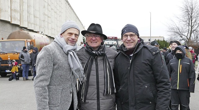 Am Montag trafen sich Winzerkeller-Ges...rstand Christian Schtzle (von links).  | Foto: Sophia Ungerland