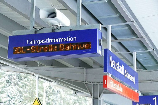 Am Bahnhof in Neustadt fahren erst am Freitagabend wieder Zge.  | Foto: Franziska Kleintges