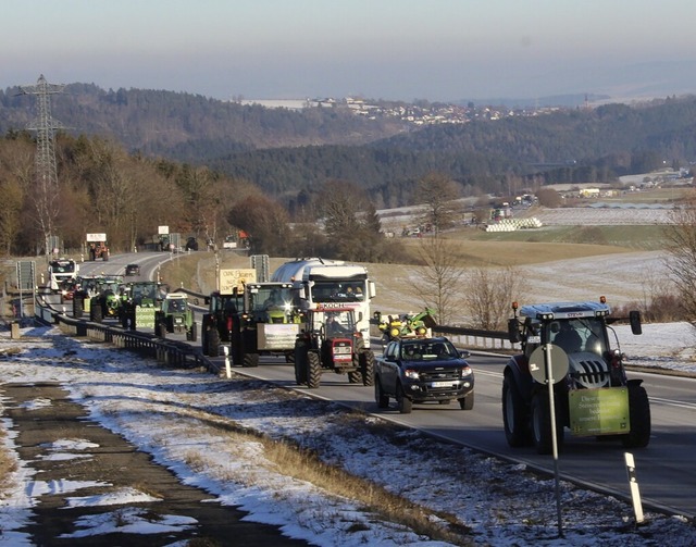 Der Konvoi fuhr von Unadingen nach Titisee-Neustadt und retour.   | Foto: Christa Maier