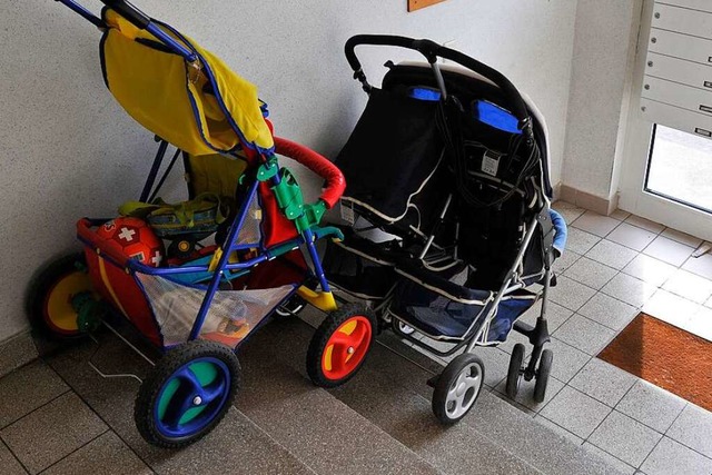 Kinderwagen im Treppenhaus parken? Das gefllt nicht jedem.  | Foto: Ingo Schneider