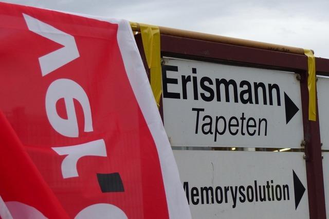 Gewerkschaft Verdi setzt Streiks bei Tapetenfabrik Erismann in Breisach aus