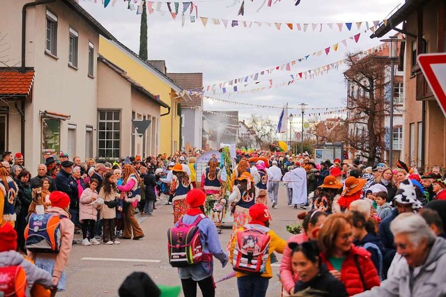 Beim Umzug wird in Ringsheim sicher wieder so viel los sein wie 2023.  | Foto: Adrian Hofmann