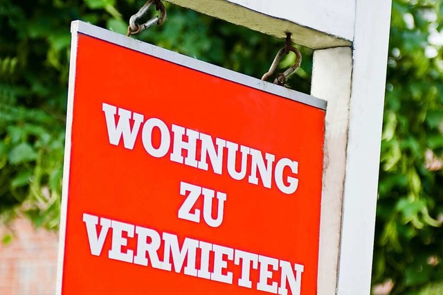 Eine Wohnung, die zur Vermietung angeboten wird  | Foto: Harald Richter