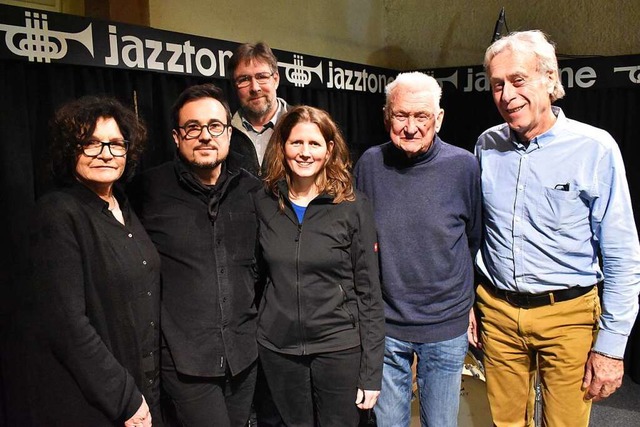 Der Vorstand des Jazzclub 56 Lrrach: ...Anders, Werner Bche und Dietmar Ernst  | Foto: Thomas Loisl Mink