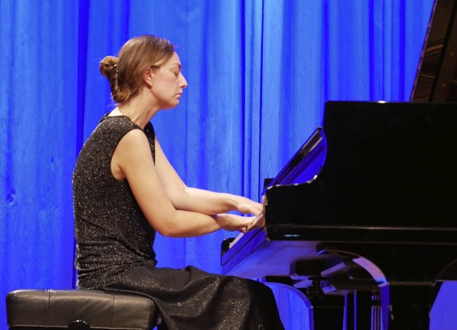 Varvara Nepomnyashchaya gab einen Klavierabend im Kursaal in Bad Sckingen.   | Foto: Michael Gottstein