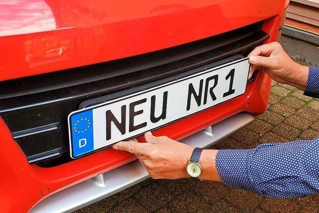 753 Fahrzeuge mit NEU-Kennzeichen sind schon angemeldet