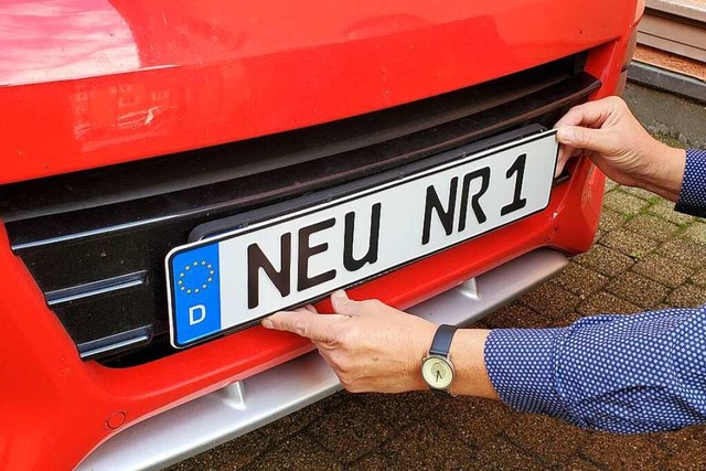 Das NEU-Kennzeichen ist beliebt im Hochschwarzwald.  | Foto: Stefan Mertlik