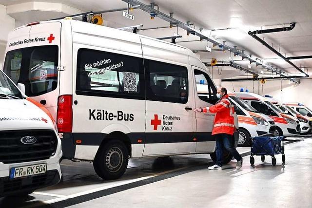 Der Kltebus in Freiburg spendet Herzenswrme gegen die Eisesklte