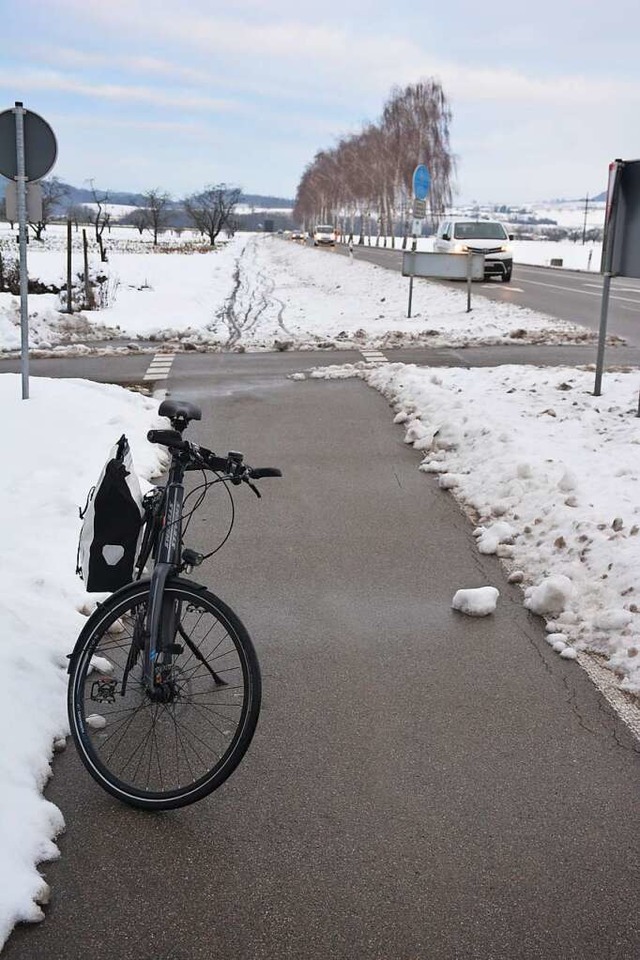 Radfahren im Landkreis Lrrach bescher...gsgrenze Eimeldingen/Efringen-Kirchen.  | Foto: Hannes Lauber