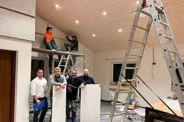 Die Gastst�tte im Clubheim in March-Holzhausen wird f�r neue P�chterin saniert