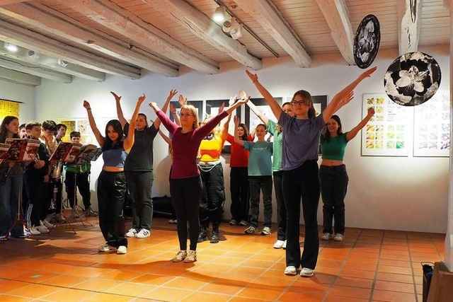 14 Schulen aus dem Landkreis L�rrach stellen Kunstwerke in Weil am Rhein aus