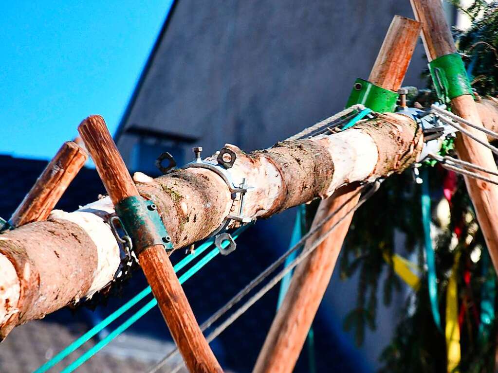 Impressionen vom Narrenbaumstellen in Lrrach