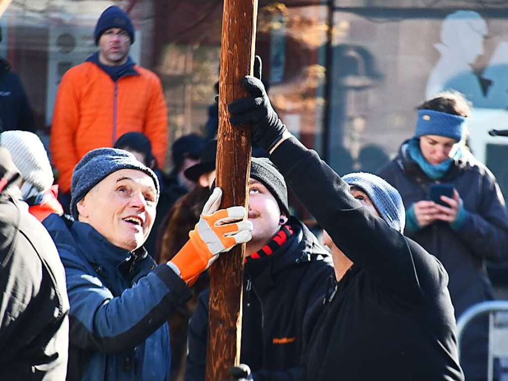 Impressionen vom Narrenbaumstellen in Lrrach