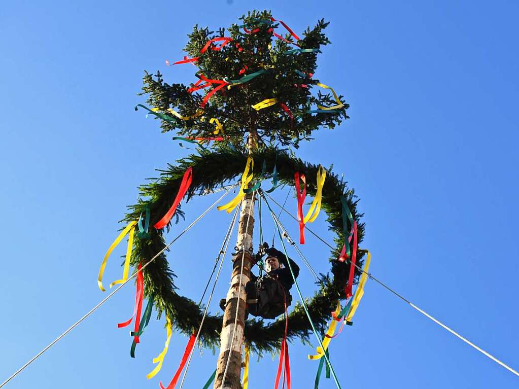 Impressionen vom Narrenbaumstellen in Lrrach