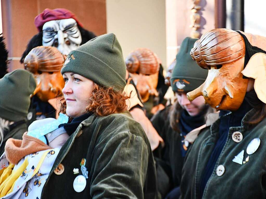 Impressionen vom Narrenbaumstellen in Lrrach