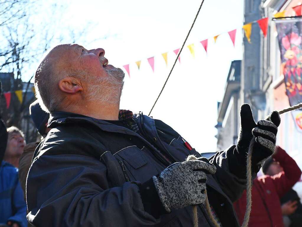 Impressionen vom Narrenbaumstellen in Lrrach