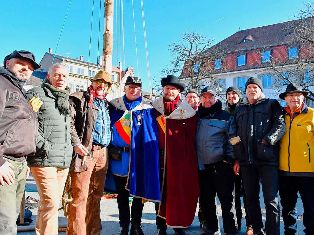 Impressionen vom Narrenbaumstellen in Lrrach