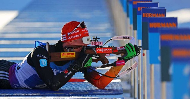 Benedikt Doll schwchelte zuletzt regelmig am Schiestand.  | Foto: IMAGO/GEPA pictures/ Thomas Bachun