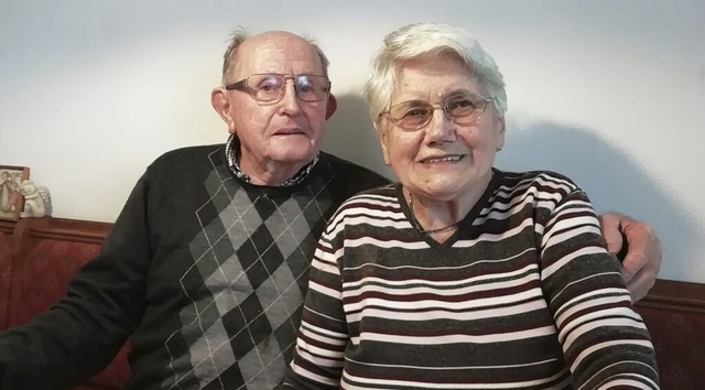 Hildegard und Pius Geppert aus Achkarren feiern Eiserne Hochzeit.  | Foto: Sebastian Ehret