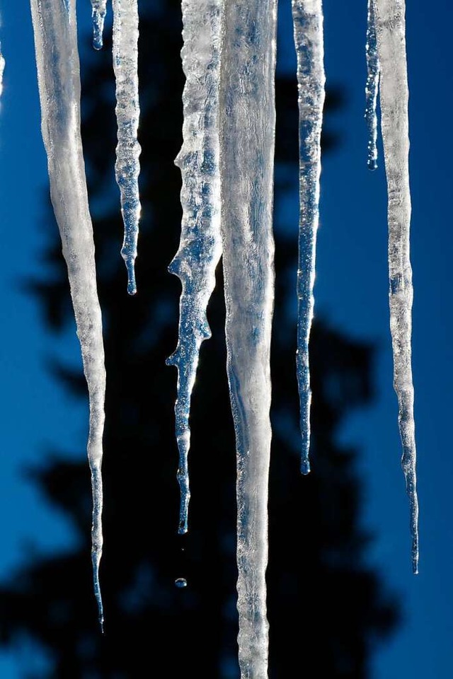 Sehr, sehr kalt: Eiszapfen  | Foto: Patrick Seeger