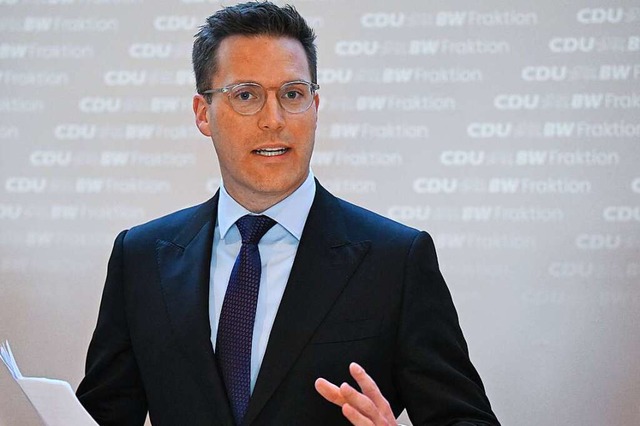 Manuel Hagel (CDU)  | Foto: Bernd Weibrod (dpa)