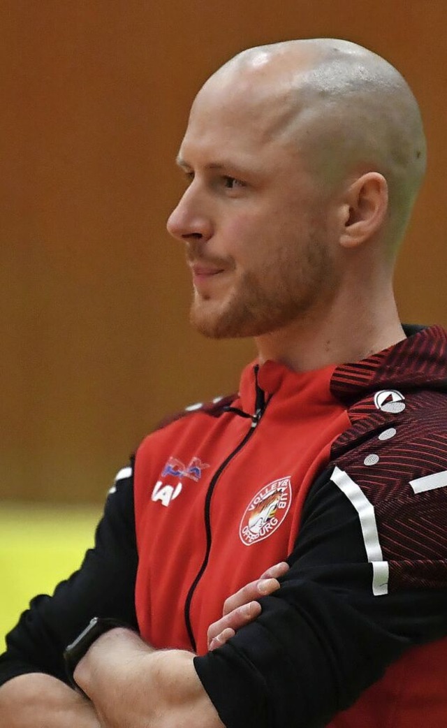 Zufrieden mit dem Auftritt seiner Mannschaft: VCO-Trainer Joschka Wawra  | Foto: Wolfgang Knstle