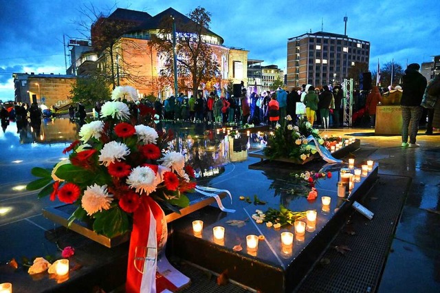 Soll knftig ohne &#8222;Die Linke&#8220; stattfinden: Gedenken am 9. November.  | Foto: Thomas Kunz