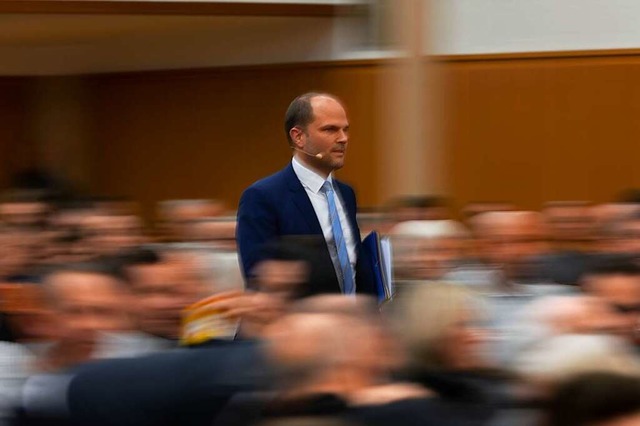 Roman Gtzmann bei der Kandidatenvorst...chftsfhrer der SPD-Landtagsfraktion.  | Foto: Patrik Mller