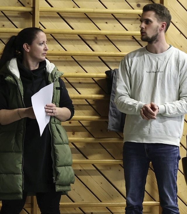 Schulleiterin Annette Rodea und  Lehrer Jan-Arvid Lintl  | Foto: Alexandra Gnzschel