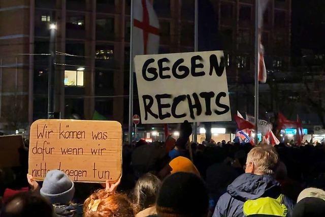 Ein Zeichen setzen gegen Rechts - Demonstration in Waldshut