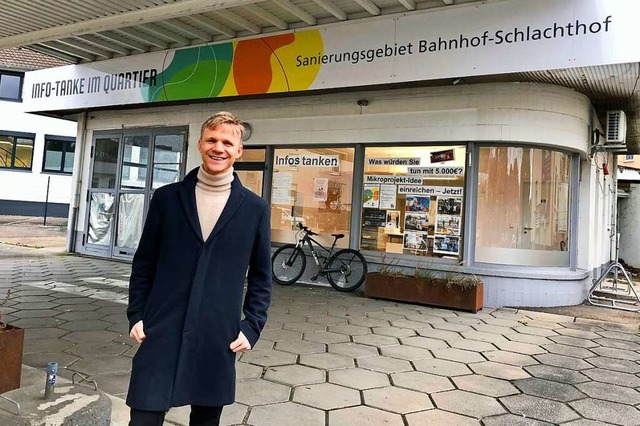 Simon Krummradt ist der neue Quartiers...m Sanierungsgebiet Bahnhof/Schlachthof  | Foto: Gertrude Siefke/Stadt Offenburg