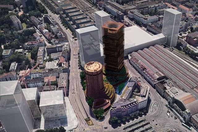 Die geheimnisvollste Bank Basels zeigt Entwrfe fr ihren zweiten Turm