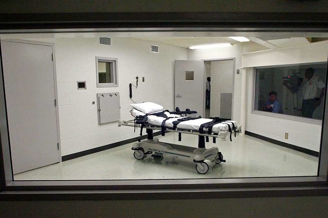Die Hinrichtungskammer im Gefngnis von Atmore in Alabama  | Foto: Dave Martin (dpa)